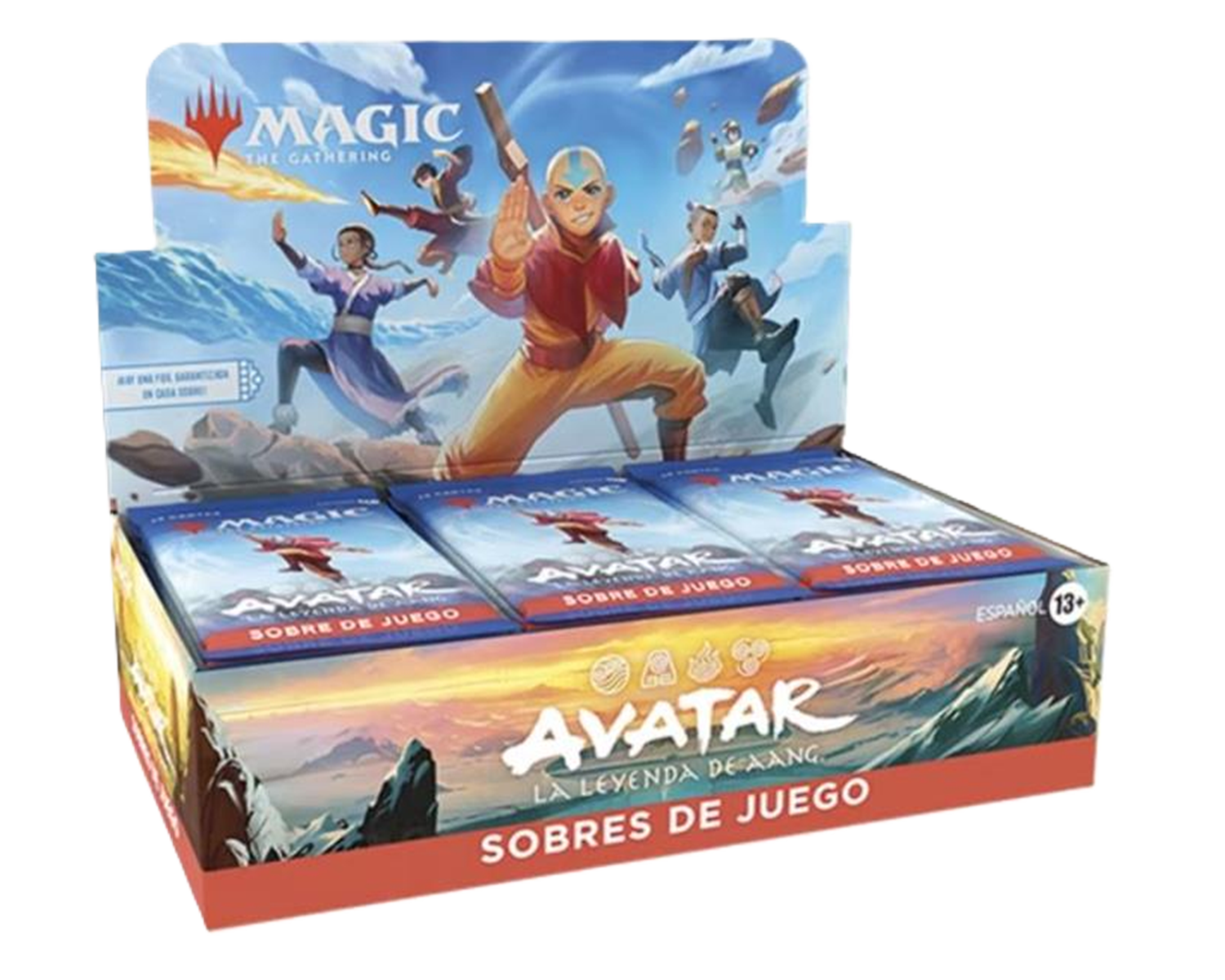 Magic Avatar La Leyenda de Aang Caja Sobres de Juego